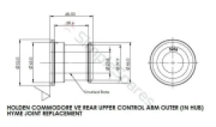 SuperPro Ctl Arm Rr Upper Outer Bush Kit (80 duro/ShA) SPF5236K - Image 6