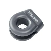 Saber 6061 Aluminium Spliced Winch Thimble UPDATED DESIGN  - Cerakote Grey SBR-SWT2CG - Image 1