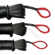 Saber 6,000KG Black SaberPro Winch Extension Rope w/Red Sheath Eyes - 20M SBR-6WERS - Image 1