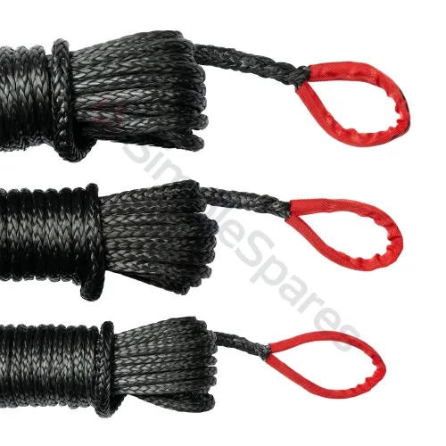 Saber 6,000KG Black SaberPro Winch Extension Rope w/Red Sheath Eyes - 20M SBR-6WERS - SBR-6WERS