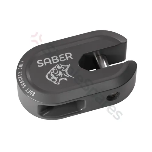 Saber Saber 7075 Alloy Winch Shackle Short - Cerakote Grey SBR-AWSSCG - SBR-AWSSCG