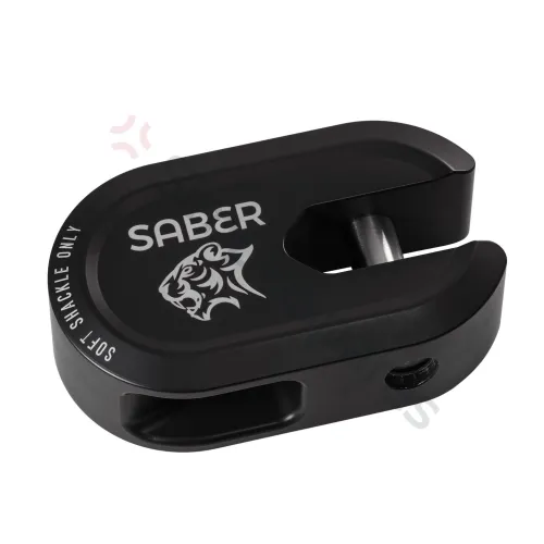 Saber Saber 7075 Alloy Winch Shackle Short - Cerakote Black SBR-AWSSCBLK - SBR-AWSSCBLK