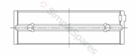 ACL Race Series Main Bearing Set 7M1532H-.25 - Image 2