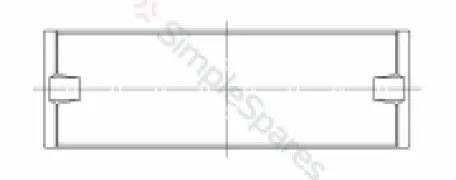 ACL Race Series Main Bearing Set 4M8468H-.025 - Image 2