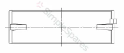 ACL Race Series Main Bearing Set 4M2633H-.025 - Image 2