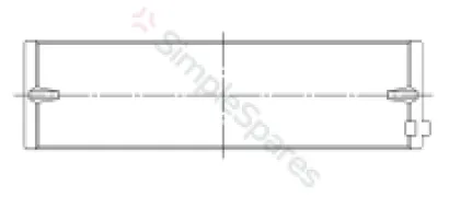 ACL Race Series Main Bearing Set 4M2273H-.25 - Image 2