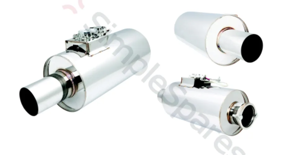 Xforce Round Body 7.5" x 15" (19,05cm x 38,1cm) Center in/Center out 3.5" Flanged Inlet, 3.5" Single-wall Outlet VMK17-350 - XFO-VMK17-350