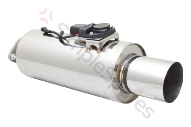 Xforce Round Body 7.5" x 15" (19,05cm x 38,1cm) Center in/Center out 3.5" Flanged Inlet, 4.5" Single-wall Tip VMK2G-350 - XFO-VMK2G-350
