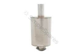 Xforce Oval Body 6" x 10" x 15" (15,24cm x 25,4cm x 38,1cm) Center in/Center out 3.5" Flanged Inlet, 3.5" Single-wall Outlet VMK11-350 - Image 2