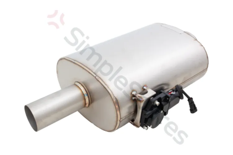 Xforce Oval Body 6" x 10" x 16" (15,24cm x 25,4cm x 38,1cm) Center in/Center out 2.5" Flanged Inlet, 2.5" Single-wall Outlet VMK40-250 - XFO-VMK40-250