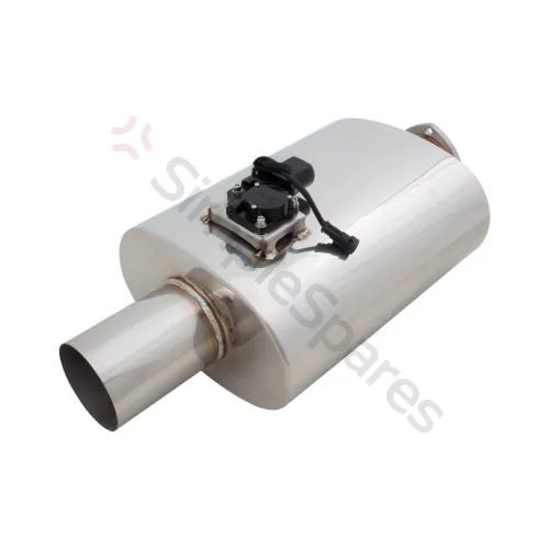 Xforce Oval Body 6" x 10" x 16" (16,51cm x 25,4cm x 40,64cm) Center in/Center Out 4" Flanged Inlet, 4" Single-Wall Tip VMK18-400 - XFO-VMK18-400