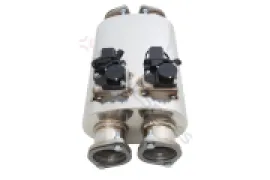 Xforce Round Body 6" x 10" x 16" (15,24cm x 25,4cm x 40,64cm) Twin in/Twin out 3" Twin Flanged Inlet, 3" Twin Flanged Outlet VMK31-300 - Image 2