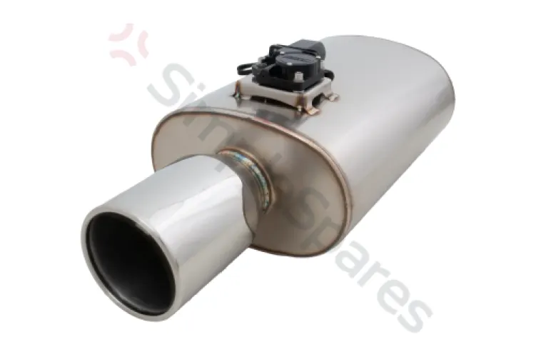 Xforce Oval Body 6" x 10" x 15" (15,24cm x 25,4cm x 38,1cm) Center in/Center Out 3" Flanged Inlet, 4" Single-Wall Tip VMK6-300 - XFO-VMK6-300