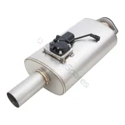 Xforce Oval Body 6" x 10" x 15" (15,24cm x 25,4cm x 38,1cm) Center in/Center out 2.5" Flanged Inlet, 2.5" Single-wall Outlet VMK10-250 - Image 1