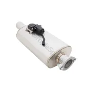 Xforce Oval Body 6" x 10" x 15" (15,24cm x 25,4cm x 38,1cm) Center in/Center out 2.5" Flanged Inlet, 2.5" Single-wall Outlet VMK10-250 - Image 2