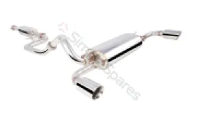 Xforce 2.5" Cat-Back System with Varex Middle Muffler, 304 Stainless Steel ES-MZ3-25VMK-CBS - Image 1