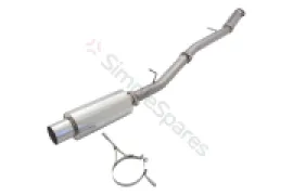 Xforce 3" Cat-Back System with Straight-Out Cannon Muffler, 409 Raw Stainless Steel E4-SW05-LPA-CBS - Image 1