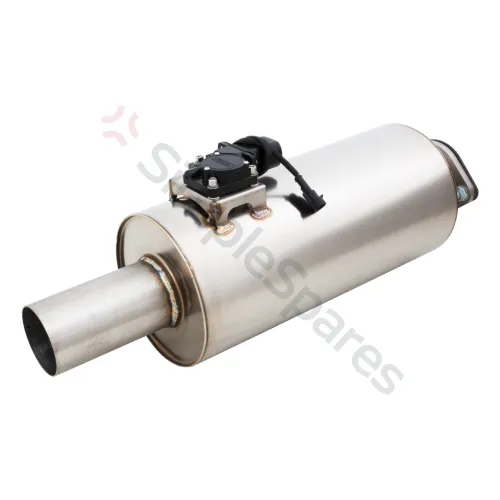 Xforce Round Body 6.5" x 15" (16,51cm x 38,1cm) Center in/Center out 2.5" Flanged Inlet, 2.5" Single-wall Outlet VMK15-250 - XFO-VMK15-250