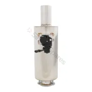 Xforce Round Body 6.5" x 15" (16,51cm x 38,1cm) Center in/Center out 2.5" Flanged Inlet, 2.5" Single-wall Outlet VMK15-250 - Image 3