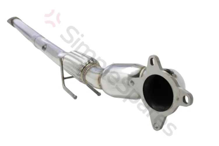 Xforce 3" Downpipe with High-Flow Catalytic Converter, 304 Stainless Steel (for track and off road use only) ES-VW06-KITB - XFO-ES-VW06-KITB