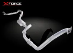 Xforce 3" Turbo-Back System, 409 Raw Stainless Steel (for track and off road use only) E4-TL80-02-TBS - Image 2