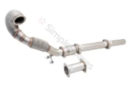 Xforce 3" Downpipe with High-Flow Catalytic Converter, 304 Stainless Steel (for track and off road use only) ES-VW08-KITB - Image 1