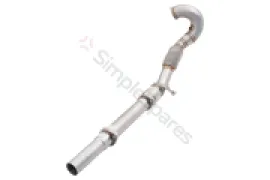 Xforce 3" Downpipe with High-Flow Catalytic Converter, 304 Stainless Steel (for track and off road use only) ES-VW08-KITB - Image 3