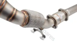 Xforce 3" Downpipe with High-Flow Catalytic Converter, 304 Stainless Steel (for track and off road use only) ES-VW08-KITB - Image 4