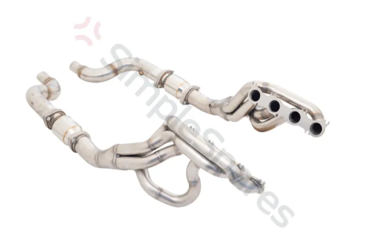 Xforce 1"7/8 Header with High-Flow Catalytic Converters, 304 Stainless Steel (for track and off road use only) H2-FM18-KITB - XFO-H2-FM18-KITB