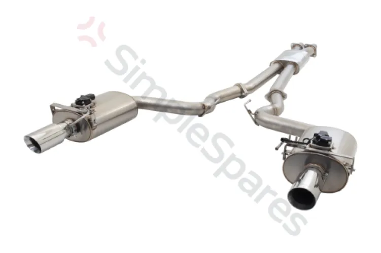 Xforce 3" Cat-Back System with Oval Varex Mufflers, 304 Stainless Steel ES-FM15-02-VMK-CBS - XFO-ES-FM15-02-VMK-CBS