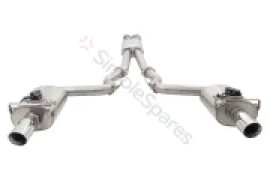 Xforce 3" Cat-Back System with Oval Varex Mufflers, 304 Stainless Steel ES-FM15-02-VMK-CBS - Image 4