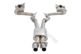 Xforce 3" Cat-Back System with Oval Varex Mufflers, 304 Stainless Steel ES-FM15-02-VMK-CBS - Image 5