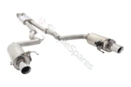 Xforce 3" Cat-Back System with Round Varex Mufflers, 304 Stainless Steel ES-FM15VMK-CBS - Image 1