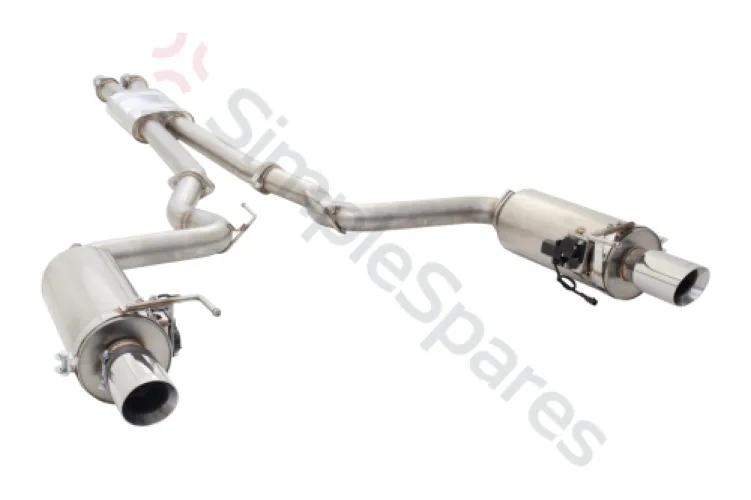 Xforce 3" Cat-Back System with Round Varex Mufflers, 304 Stainless Steel ES-FM15VMK-CBS - XFO-ES-FM15VMK-CBS