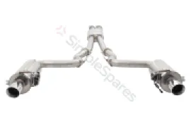 Xforce 3" Cat-Back System with Round Varex Mufflers, 304 Stainless Steel ES-FM15VMK-CBS - Image 3