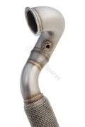 Xforce 3" Downpipe with High-Flow Catalytic Converter, 304 Stainless Steel (for track and off road use only) ES-VW09-KITB - Image 3