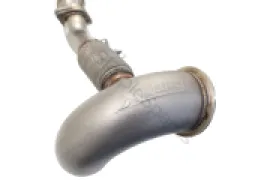 Xforce 3" Downpipe with High-Flow Catalytic Converter, 304 Stainless Steel (for track and off road use only) ES-VW09-KITB - Image 4