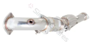 Xforce 3" Downpipe with High-Flow Catalytic Converter, 304 Stainless Steel (for track and off road use only) ES-FRS16-KITB - Image 2