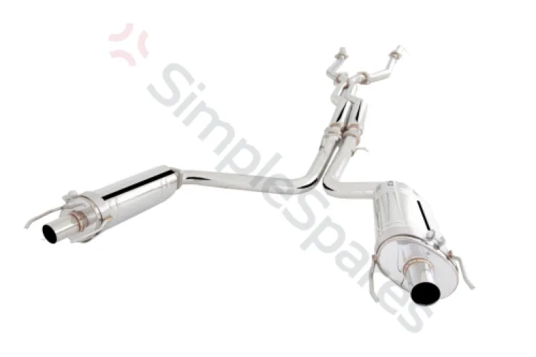 Xforce 2.5" Cat-Back System with Mufflers, 304 Stainless Steel ES-LISF-CBS - XFO-ES-LISF-CBS