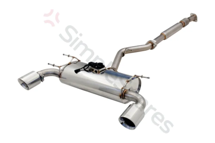 Xforce 3" Cat-Back System with Varex Muffler, 304 Stainless Steel EST862VKCS - XFO-EST862VKCS