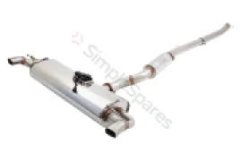 Xforce 3" Cat-Back System with Varex Muffler, 304 Polished Stainless Steel ESA45VKCS - Image 1