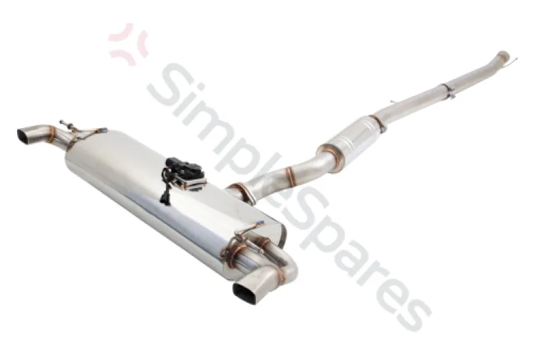 Xforce 3" Cat-Back System with Varex Muffler, 304 Polished Stainless Steel ESA45VKCS - XFO-ESA45VKCS