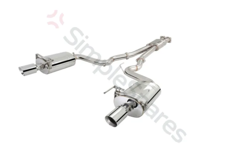 Xforce 3" Cat-Back System System with Oval Mufflers, 304 Stainless Steel ES-FM15-02-CBS - XFO-ES-FM15-02-CBS