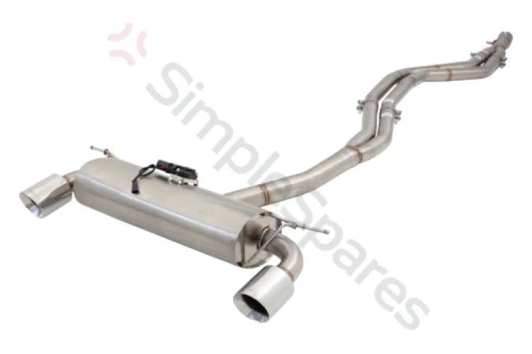 Xforce Dual 2.5"-3" Cat-Back System Varex Muffler, 304 Stainless Steel ESBM235VKCS - XFO-ESBM235VKCS