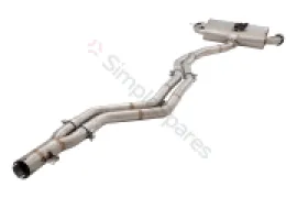 Xforce Dual 2.5"-3" Cat-Back System Varex Muffler, 304 Stainless Steel ESBM235VKCS - Image 2