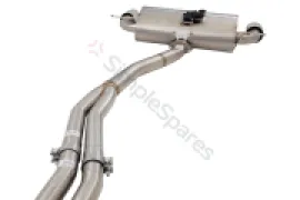 Xforce Dual 2.5"-3" Cat-Back System Varex Muffler, 304 Stainless Steel ESBM235VKCS - Image 4