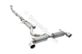 Xforce 3" Cat-Back System, 304 Stainless Steel ESTY21CS - Image 1