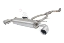 Xforce 2.5" Cat-Back System with Varex Muffler, 304 Stainless Steel ESTS20VKCS - Image 1