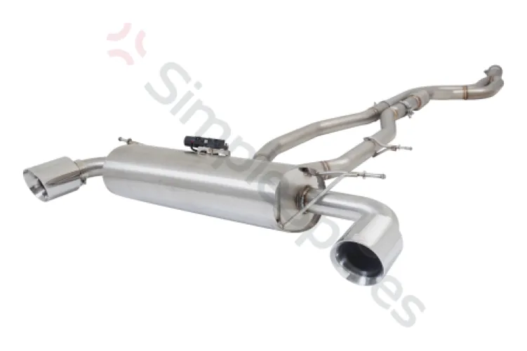 Xforce 2.5" Cat-Back System with Varex Muffler, 304 Stainless Steel ESTS20VKCS - XFO-ESTS20VKCS