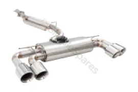 Xforce 3" Cat-Back System with Varex Muffler, 304 Stainless Steel ESVW13VKCS - Image 1